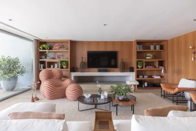 Projeto de casa de fazenda cria ambiente perfeito para descanso