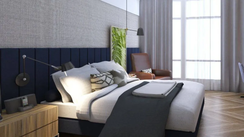 Segundo a designer de interiores, houve uma busca por elementos que trouxessem referências residenciais