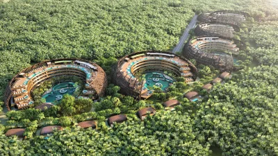 Novo resort terá casulos gigantes no meio da selva