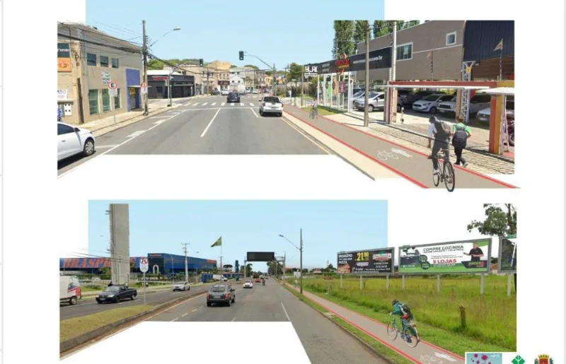 Recuperação da estrutura cicloviária da Rua João Bettega