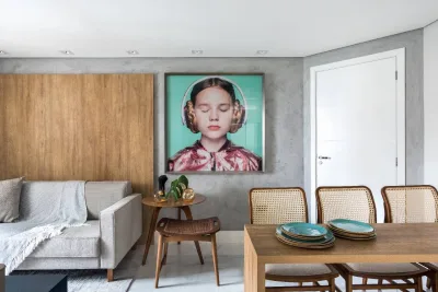 Apartamento de 35 m² tem projeto funcional e contemporâneo