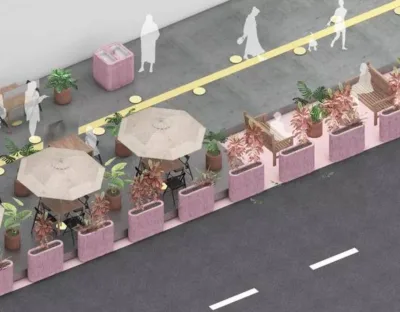 Projeto-piloto de SP vai usar calçadas e ruas como área para bares e restaurantes
