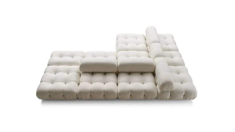 Sofá modular Camaleonda, relançado pela B&B Itália neste FuoriSalone Digital. Foto: Divulgação