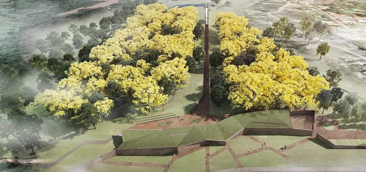 Espaço de memória das vítimas do rompimento da barragem I, em Brumadinho, ficará pronto em 2021.