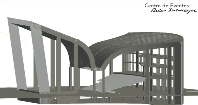Estrutura da edificação.