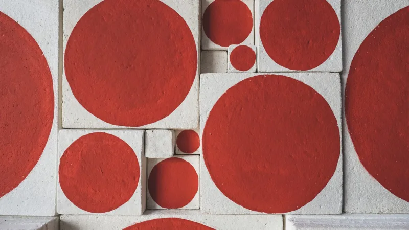 Mural assinado por Romulo Lass foi produzido a partir de placas de micélio.