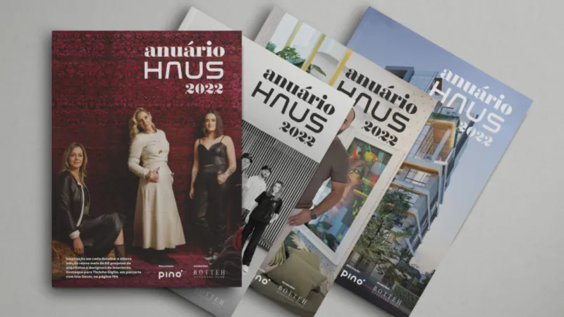 Capas personalizadas são uma das possibilidades de participação no Anuário HAUS 2023.