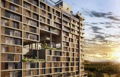 Primeiro bairro parque do país lança edifício de apartamentos residenciais