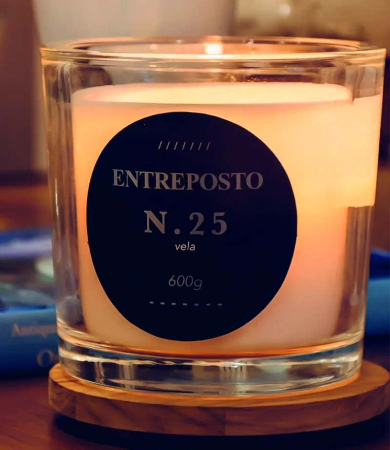 Vela aromática da linha Sense, da Entreposto. R$ 298, na Cosy Home.