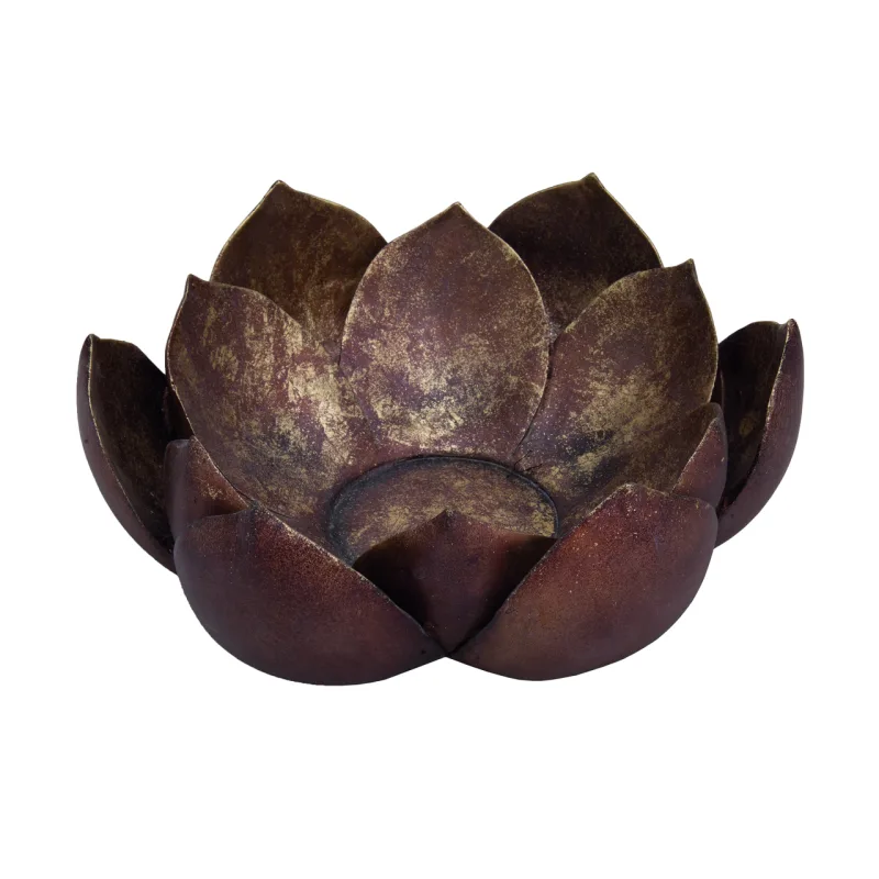 Centro de mesa Winter Boho Lotus, 25 x 10 cm. R$ 179,99, na Camicado.