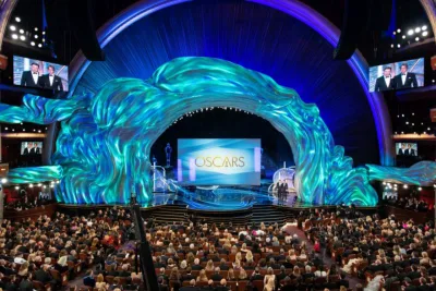 Palco da cerimônia de entrega do Oscar 2019. Foto: Todd Wawrychuk, Kate Noelle, A.M.P.A.S./ Divulgação Oscar