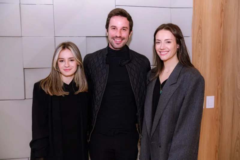 Felipe Guerra e as sócias Marcella Malczewski e Marina Ferreira