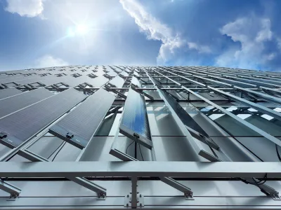 Filmes flexíveis substituem vidro em módulos fotovoltaicos de edifício