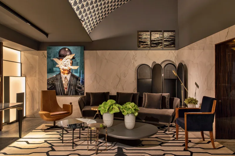 CASACOR 2019 teve o tema "Planeta Casa". Na foto, ambiente do arquiteto Gustavo Martins no ambiente Les Hérons, na edição de São Paulo. Foto: divulgação