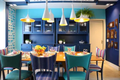 Profissionais de arquitetura, paisagismo e design se envolvem no projeto Mueller Ecodesign Social que entrega uma reforma para o Lar Infantil Sol Amigo em Curitiba. Na foto, a sala de jantar com projeto de Beth Egas. Foto: divulgação 
