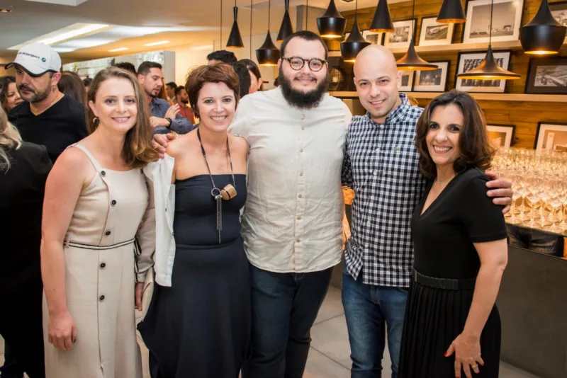 Sharon Abdalla, Renata MacCartney, Luan Galani, editor de HAUS, Leandro Lorca e Fernanda De Stefano