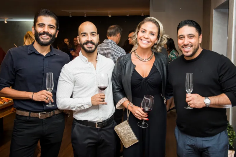Guilherme Mariano, João Lima, Camila Fraresso e Eleandro Miranda