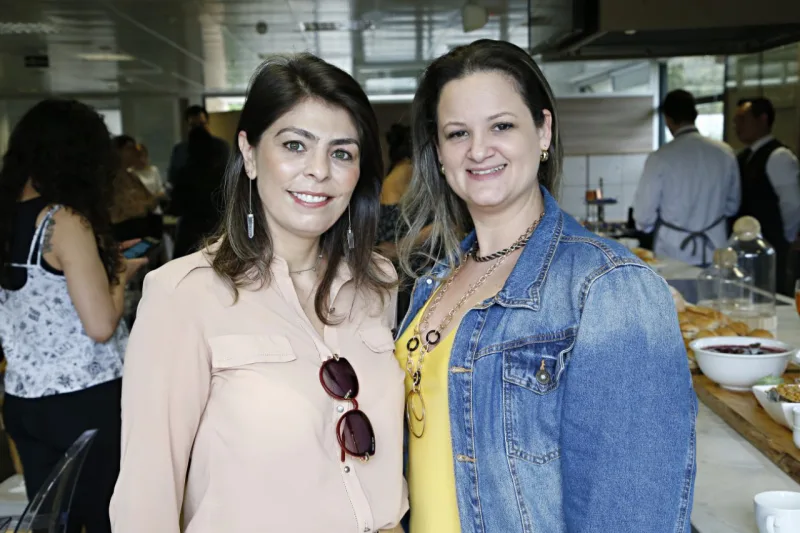Graziela Elias, gerente do Grupo Soifer, e a arquiteta Silviane Bertoldi.