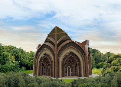 Primeira catedral Yanomami da história da Amazônia ficará no coração da maior reserva indígena do Brasil. Imagem: Creatos Arquitetura/Divulgação