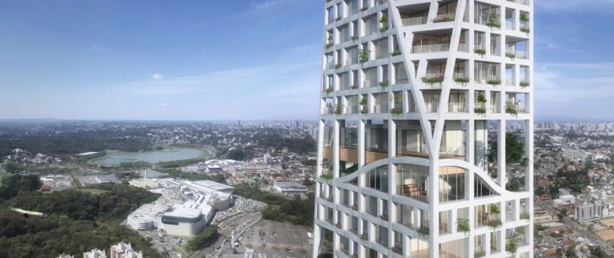 AGE 360 será localizado no Ecoville e terá 123,51 metros de altura. Imagem: divulgação