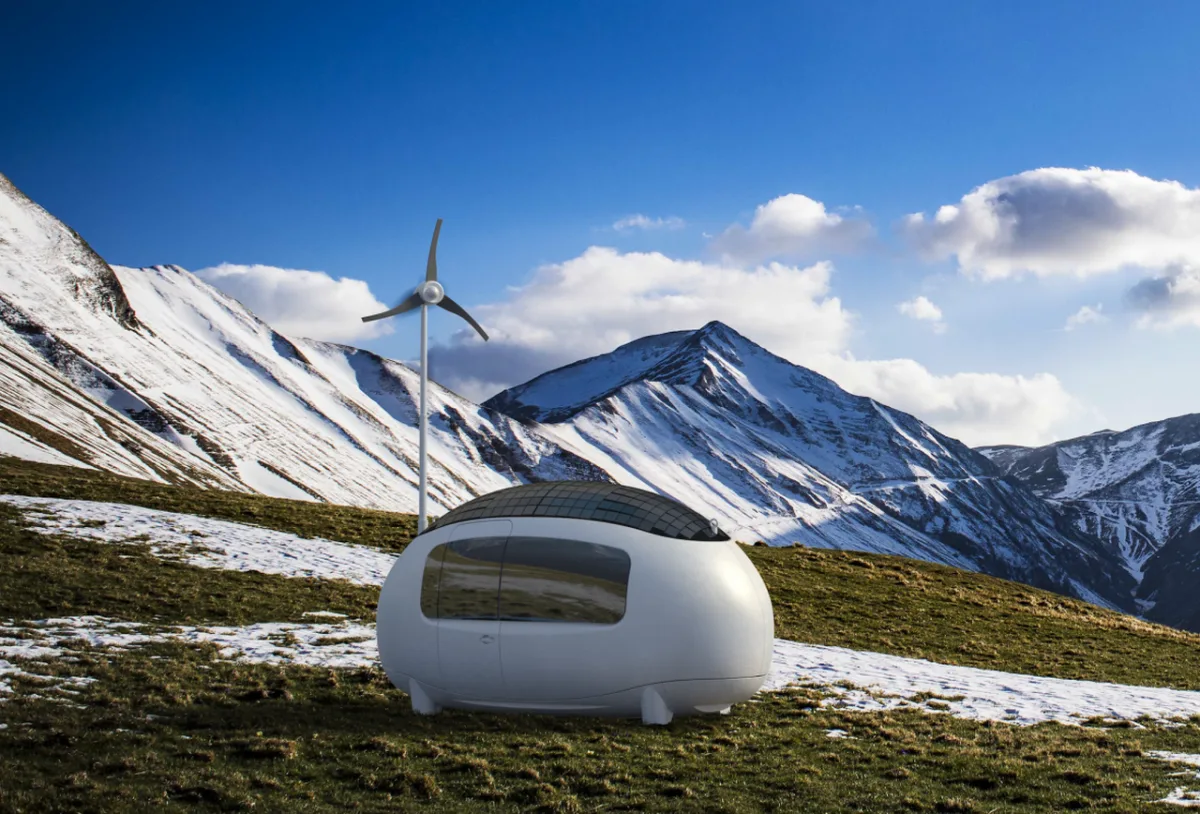 A Ecocápsula é uma microcasa de 6,3 m² que utiliza energia solar, eólica e ainda filtra a água da chuva. Você viveria em um espaço tão pequeno? Foto: Divulgação 