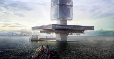 Filtration: usina instalada em meio ao Pacífico pretende acabar com continente de lixo plástico. Imagens: Honglin Li / Reprodução