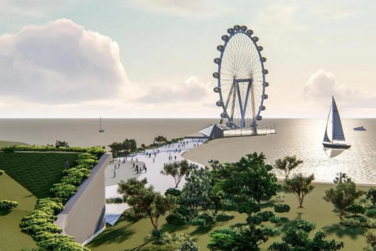 Roda-gigante ficará na região do Anfiteatro Pôr-do-Sol. Foto: Divulgação