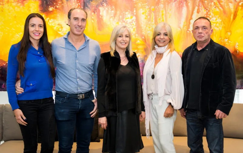 Wanessa Cannonieri, Junior Tonin, Joana D'arc Brugnoro Jacoski, Elaine Zanon e Wolfgang Schlögel.