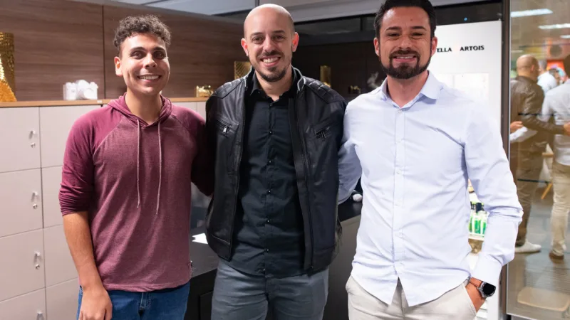 Augusto Nunes, Thiago Garcia e Jackson Machado.
