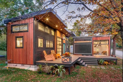 Tiny House em Fayetteville, Estados Unidos, que foi ao ar no episódio 7 da 4ª temporada da série "Movimento Tiny House". Foto: Don Shreve/Shreve Imaging