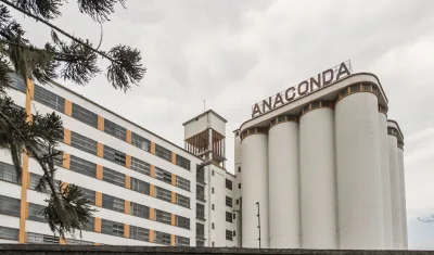 Moinho Anaconda, inaugurado em 1957, segue em atividade até hoje. Foto: Letícia Akemi / Gazeta do Povo