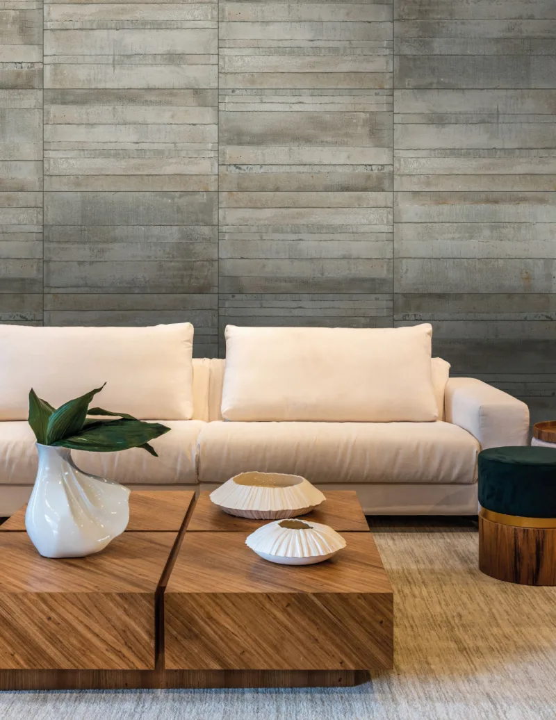 Lançamento da Villagres, o City Cement é um revestimento indicado para áreas externas cobertas que traz diferentes exemplos de textur. Seu desenho reafirma a relevância do cimento na arquitetura contemporânea.