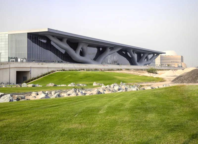 Centro Nacional de Convenções do Catar, em Doha. Obra concluída em 2011. Foto:  Hisao Suzuki / Pritzker Prize / Divulgação