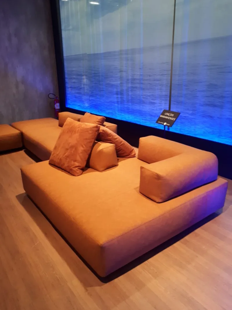 Lançamento da Bell'Arte, sofá modular Lençóis Maranhenses.
