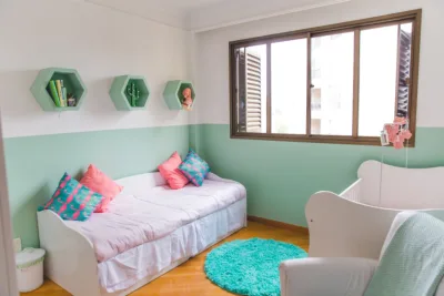 Reforma de quarto de bebê mostra que obras são possíveis até mesmo em imóveis alugados