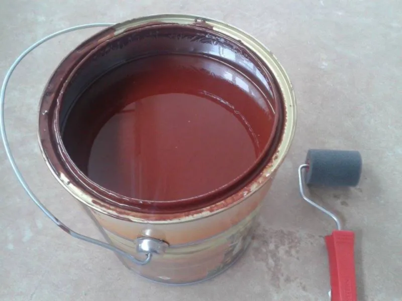 Tinta com pigmentação feita à base de rejeitos de barragens. Foto: Facebook Rejeito Zero