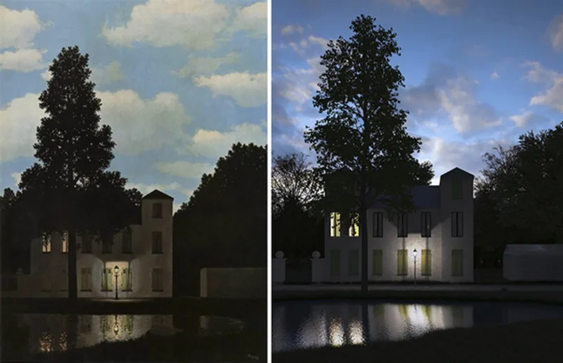 "Empire of the Light", René Magritte, 1949-1954