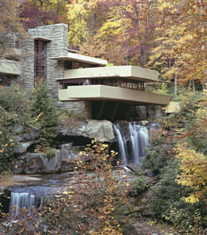 Casa da Cascata, uma das mais famosas do mundo, que lançou Wright ao estrelato em 1938. Foto: Reprodução