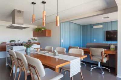 Área íntima ‘escondida’ é destaque em projeto de apartamento de 84 m²