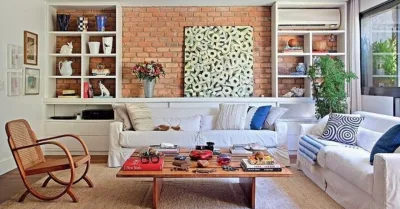 Ar condicionado camuflado na decoração para unir estética e bem estar em casa. Foto: Divulgação