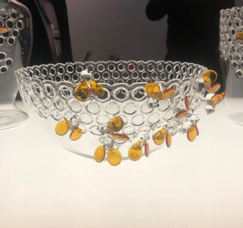 Peças de cristal feita à mão com toda a delicadeza pela italiana Massimo Lunardon.