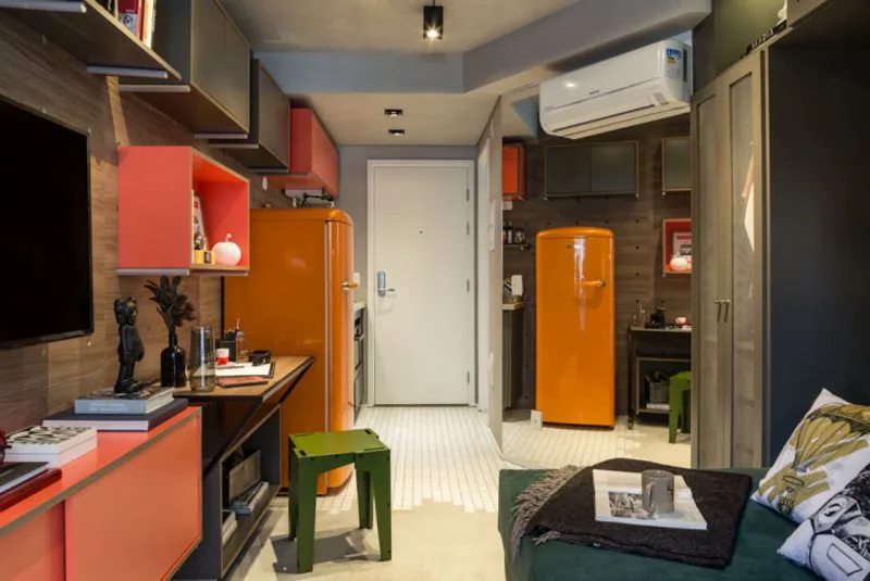 10 projetos de apartamentos pequenos com soluções inteligentes para plantas entre 19 m² e 70 m²
