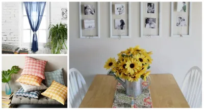 Algumas dicas simples de decoração, como trocar almofadas e cortinas e inserir flores nos cômodos, podem deixar sua casa com a cara da primavera. Fotos: Reprodução/Pinterest