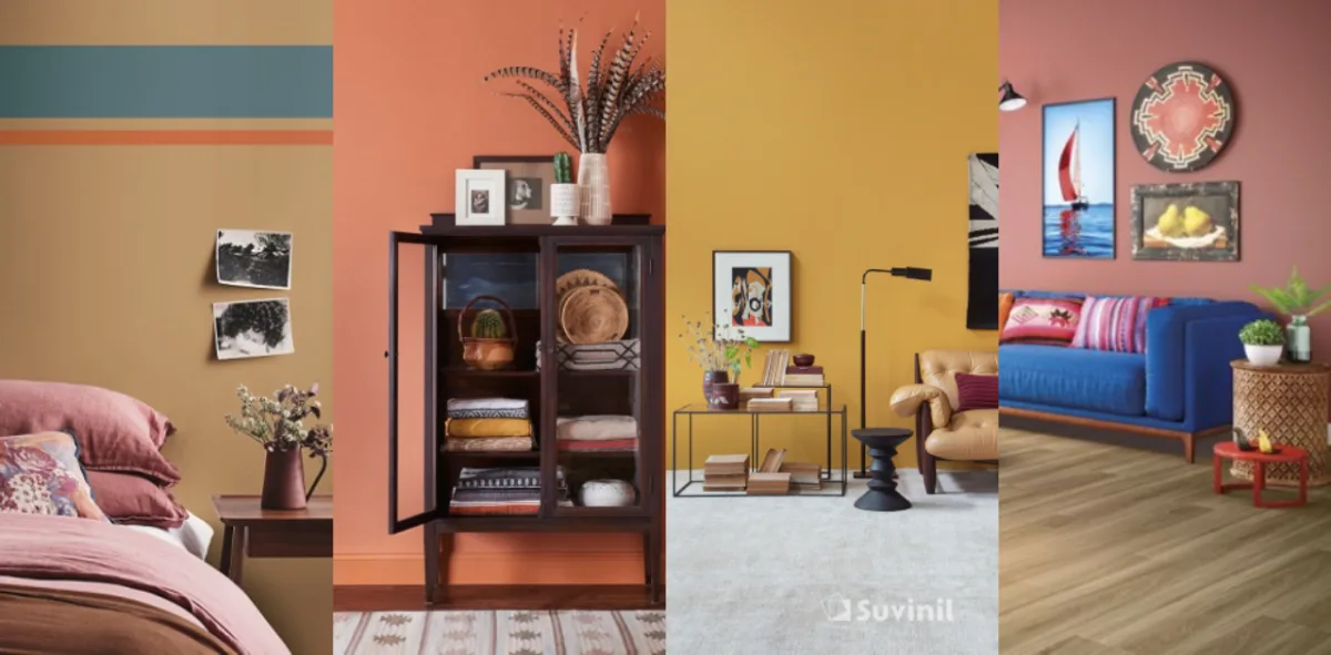Cores do ano remetem a uma conexão com natureza e trazem diversidade de tons terrosos. Fotos: divulgação