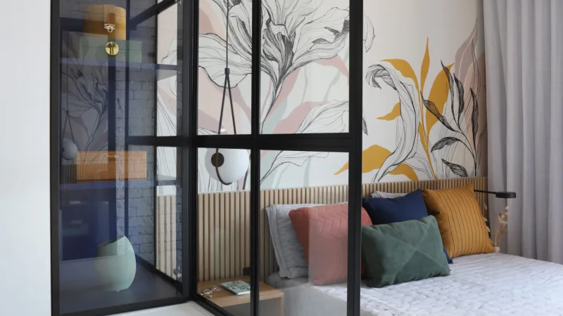 Todos os espaços do apartamento foram aproveitados para garantir a otimização de seus usos.
