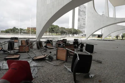 Patrimônio depredado em Brasília