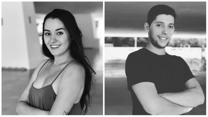 Estudantes Caroline De Carli e João Pedro Lopes de Andrade são namorados há um ano. Esta foi o segundo concurso em que participaram juntos. Foto: João Pedro Lopes de Andrade e Caroline De Carli