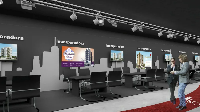 Projeto do co-selling, novo espaço compartilhado da feira. Foto: Divulgação