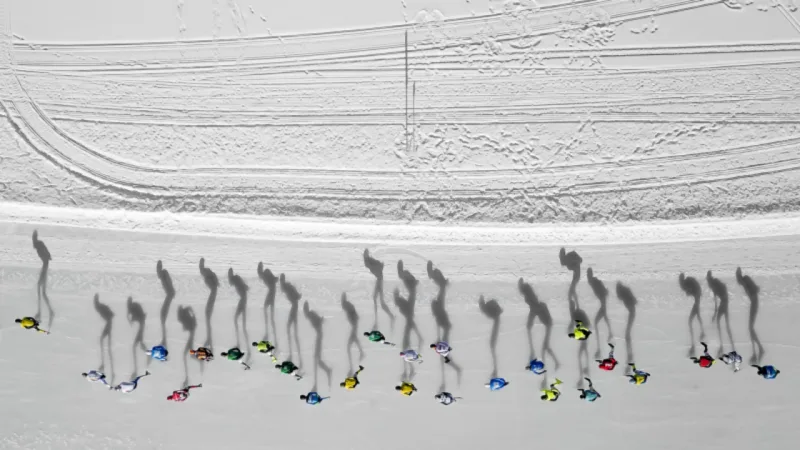 Skating Shadows, por Vincent Riemersma, vencedor da categoria Esportes
