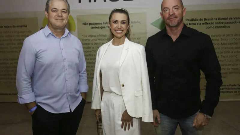 Kássio Terlecki, Renata Fraid e Rodrigo Chiunento